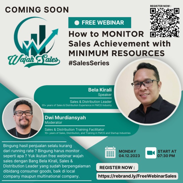 Free Webinar Sales Series by Wajah Sales 4 Desember 2023 Free Webinar Sales Series by Wajah Sales 4 Desember 2023 website instagram