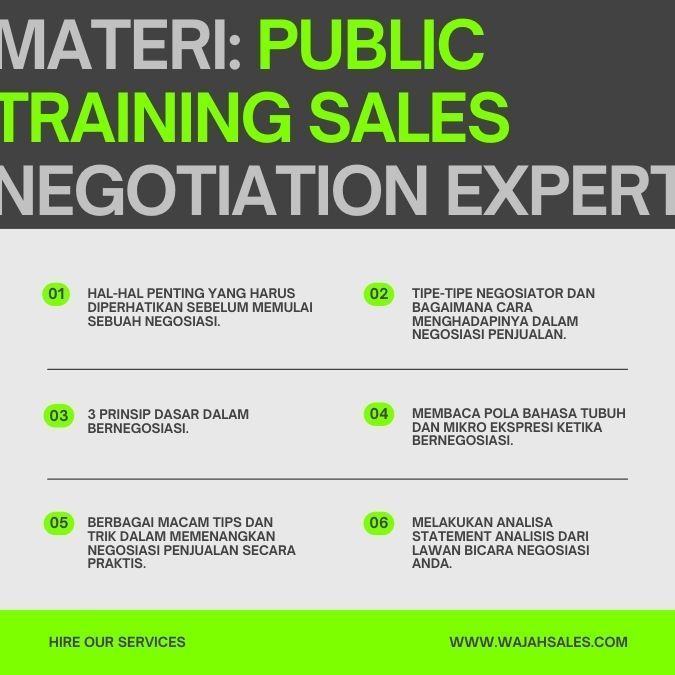 Materi Public Training Sales Negotiation Expert